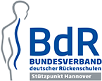 Die Rückenschule Hannover ist Stützpunkt des Bundesverbandes deutscher Rückenschulen (BdR) e. V.
