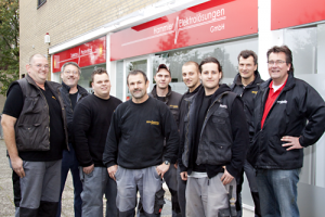 Gruppenfoto des Hammler Elektrolösungen GmbH Teams